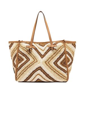 Marcella shopping bag in woven straw GIANNI CHIARINI | BS6850COMMESIR11130